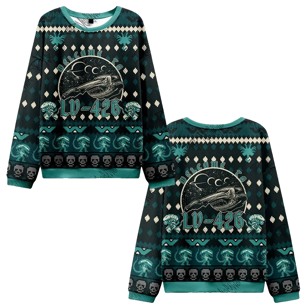 Welecome to LV-426 Ugly Sweater 2026 Christmas - Moonbestprint