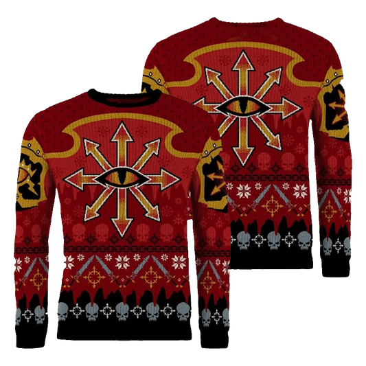 Warhammer 40 000 Chaos Reigns Khorne Christmas Ugly Christmas Sweater – Moonbestprint