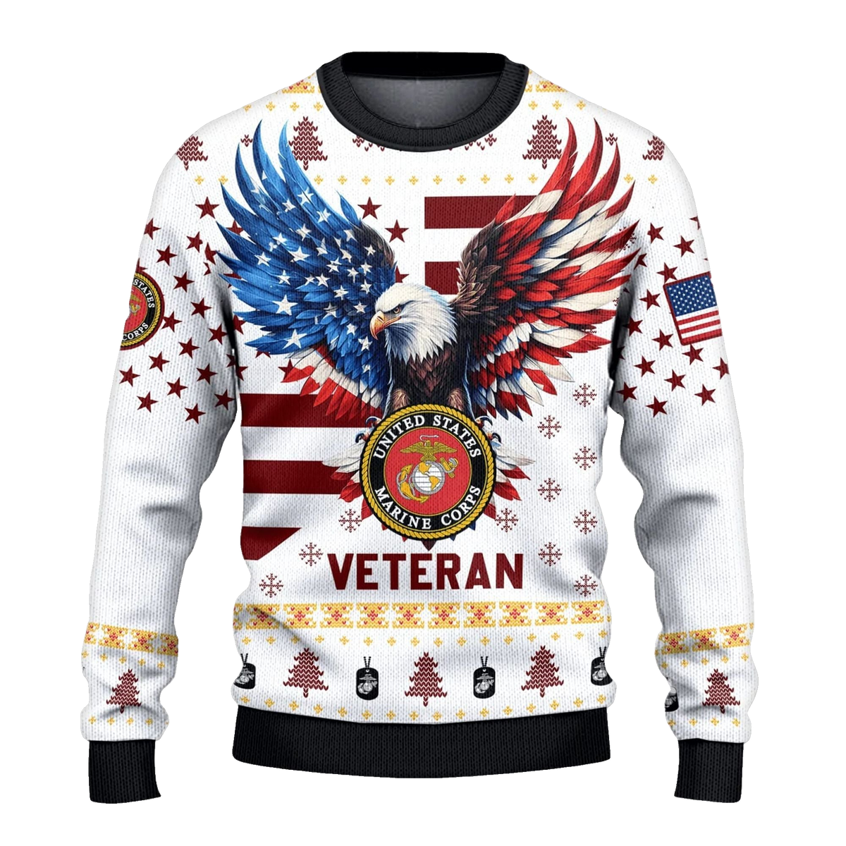 USMC Veteran Ugly Sweater 2026 Christmas - Moonbestprint