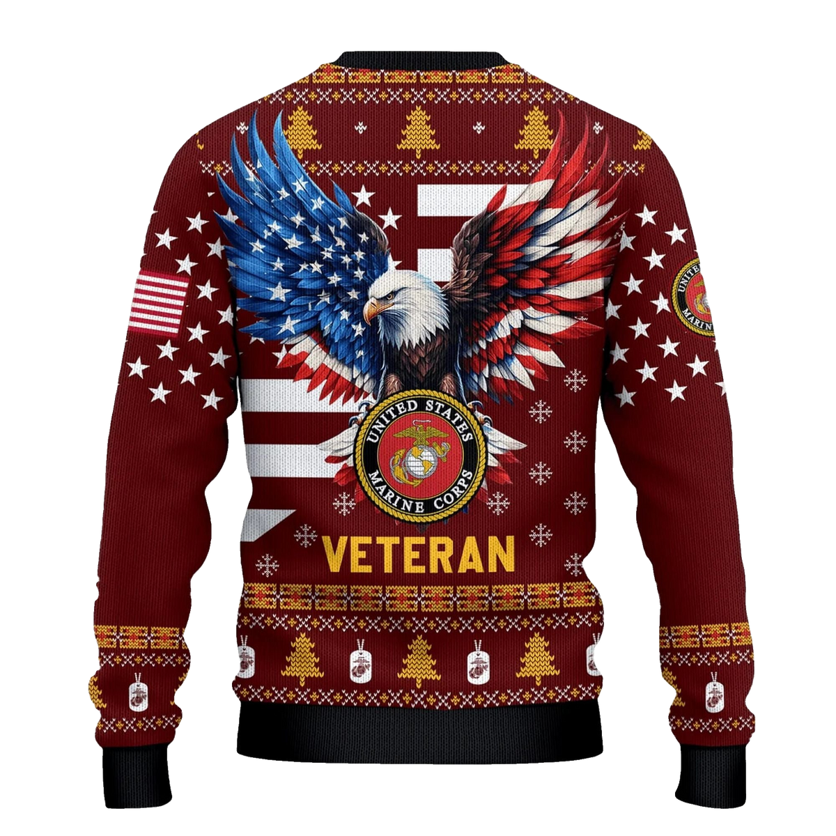 USMC Veteran Ugly Sweater 2026 Christmas - Moonbestprint