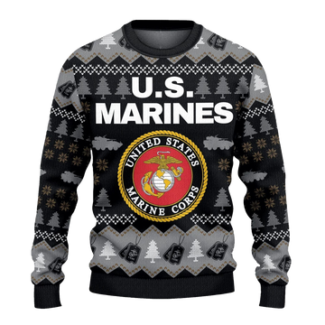 US Marines Ugly Sweater 2026 Christmas - Moonbestprint