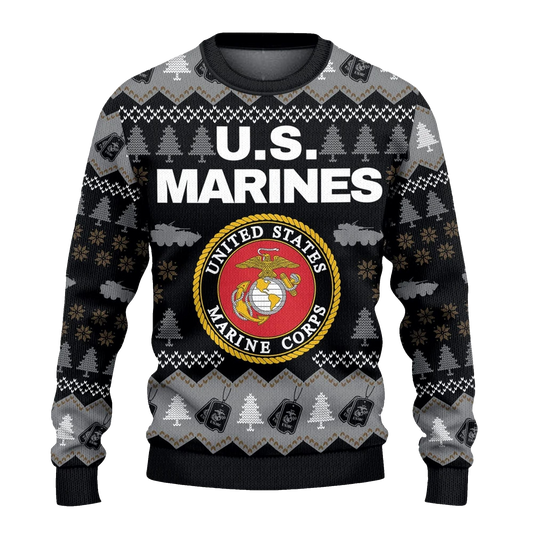 US Marines Ugly Sweater 2026 Christmas - Moonbestprint