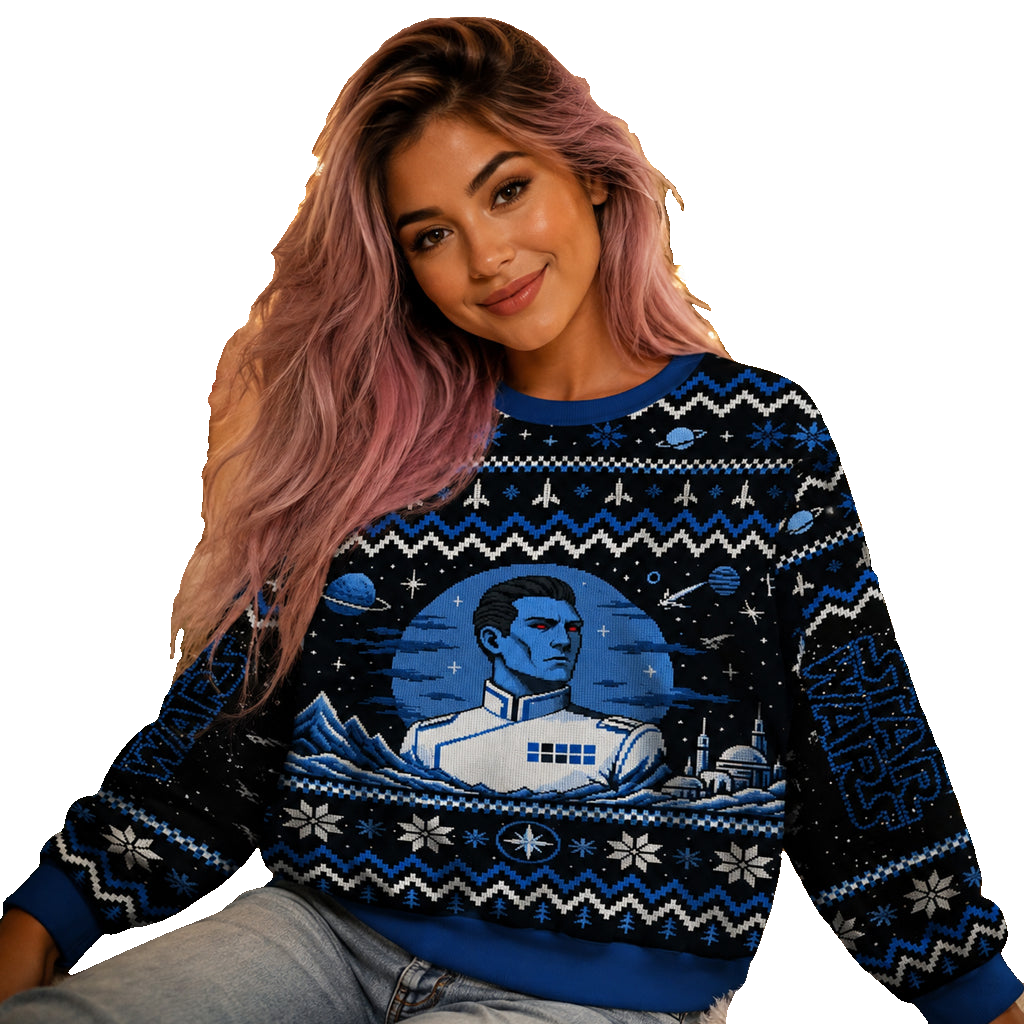 Unisex Star Wars Thrawn Ugly Christmas Sweater for Star Wars Fans – Moonbestprint