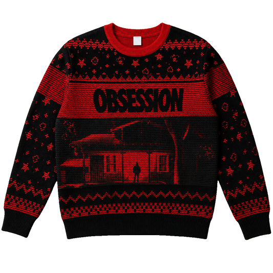 Unisex Obsession 2026 The Horror House Ugly Christmas Sweater for Horror Fans – Moonbestprint
