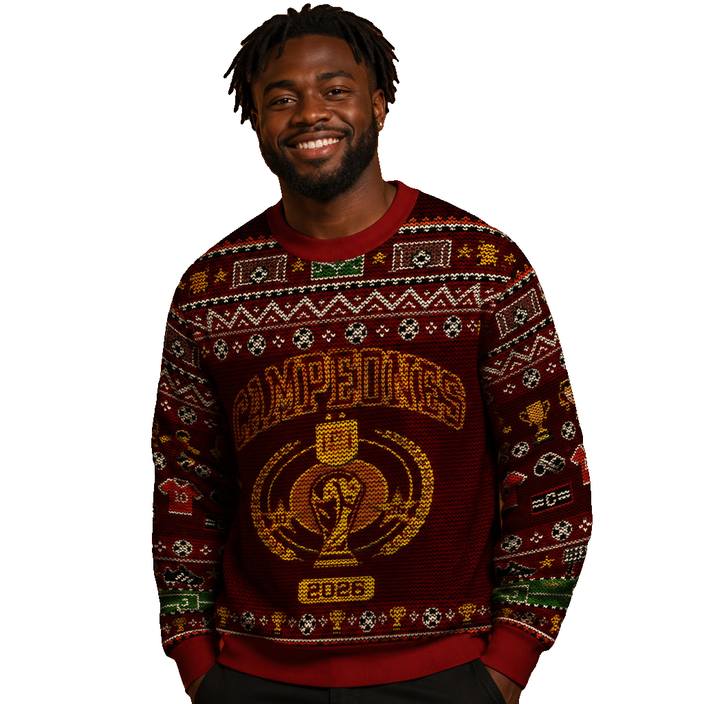 Unisex Spain 2026 World Cup Champions Final Ugly Christmas Sweater for Soccer Fans – Moonbestprint