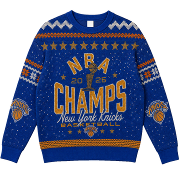Unisex New York Knicks 2026 Finals Champions Ugly Christmas Sweater for Basketball Fans – Moonbestprint