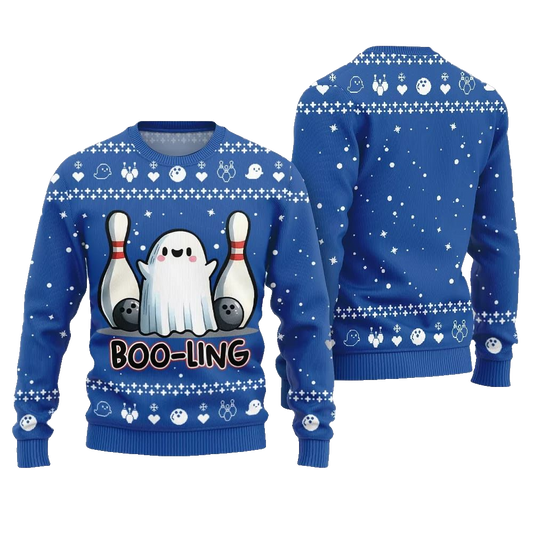 Unique Bowling Halloween Ugly Sweater Christmas 2026 - Moonbestprint