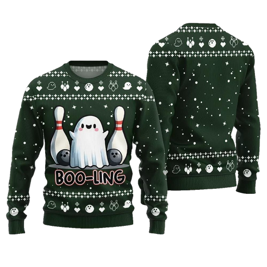 Unique Bowling Halloween Ugly Sweater Christmas 2026 - Moonbestprint