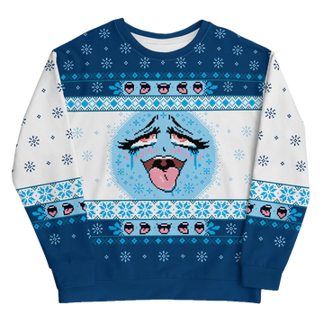 Ugly Ahegao Christmas Sweater 2025 – Moonbestprint