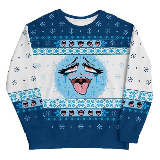 Ugly Ahegao Christmas Sweater 2025 – Moonbestprint