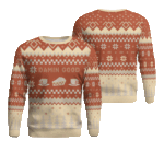 Twin Peaks Damn Good Holiday Ugly Christmas Sweater 2025 Orange – Moonbestprint