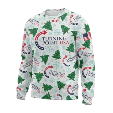 Turning Point USA Charlie Kirk Ugly Christmas Sweater - Moonbestprint