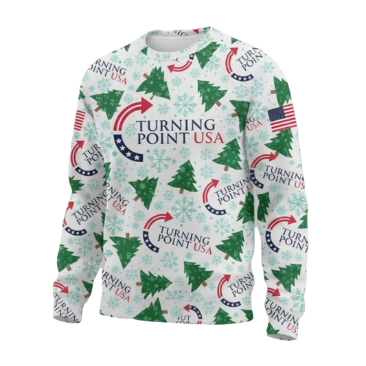 Turning Point USA Charlie Kirk Ugly Christmas Sweater - Moonbestprint