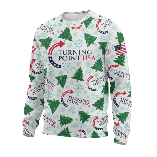 Turning Point USA Charlie Kirk Ugly Christmas Sweater - Moonbestprint