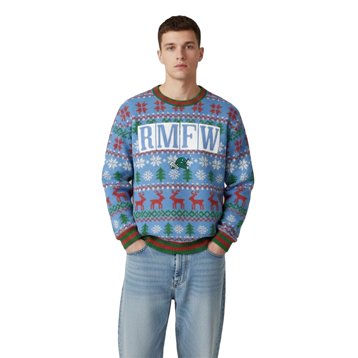 Tulane Coach Jon Sumrall RMFW Ugly Sweater - Moonbestprint