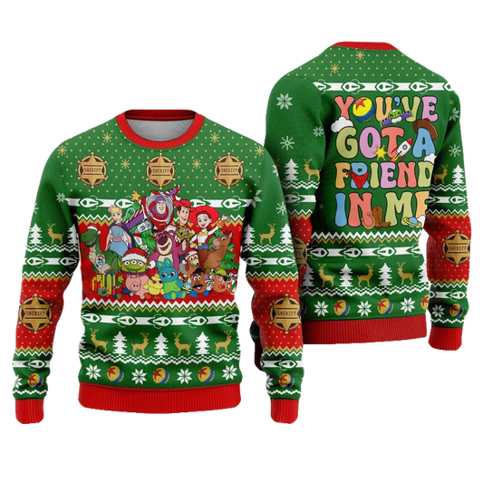 Toy Story You've Got A Friend In Me Ugly Christmas Sweater 2025 – Moonbestprint
