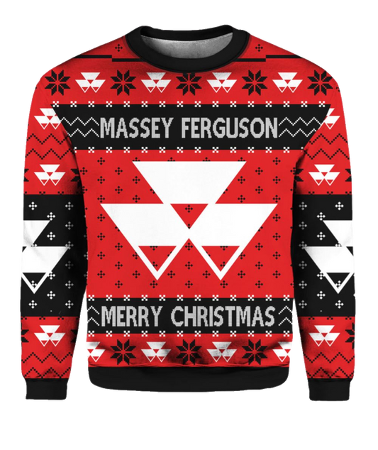 Tractor Massey Ugly Christmas Sweater - Moonbestprint