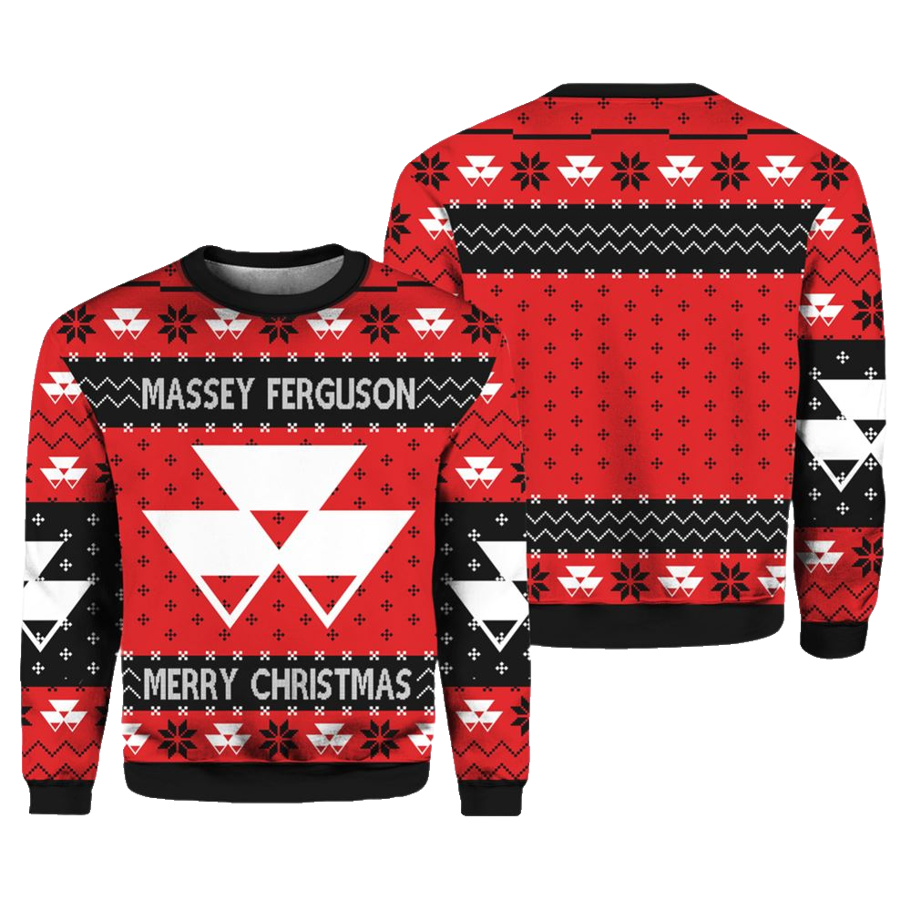 Tractor Massey Ugly Christmas Sweater - Moonbestprint