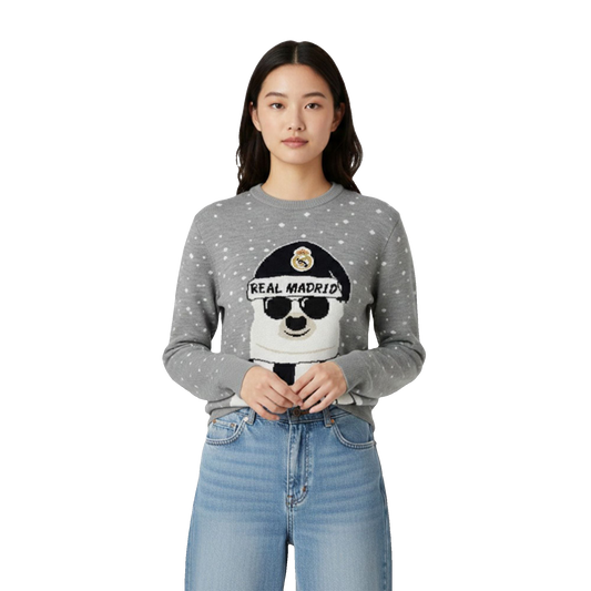 Toni Kroos Grandfather Polar Bear Real Madrid Christmas Ugly Sweater - Moonbestprint