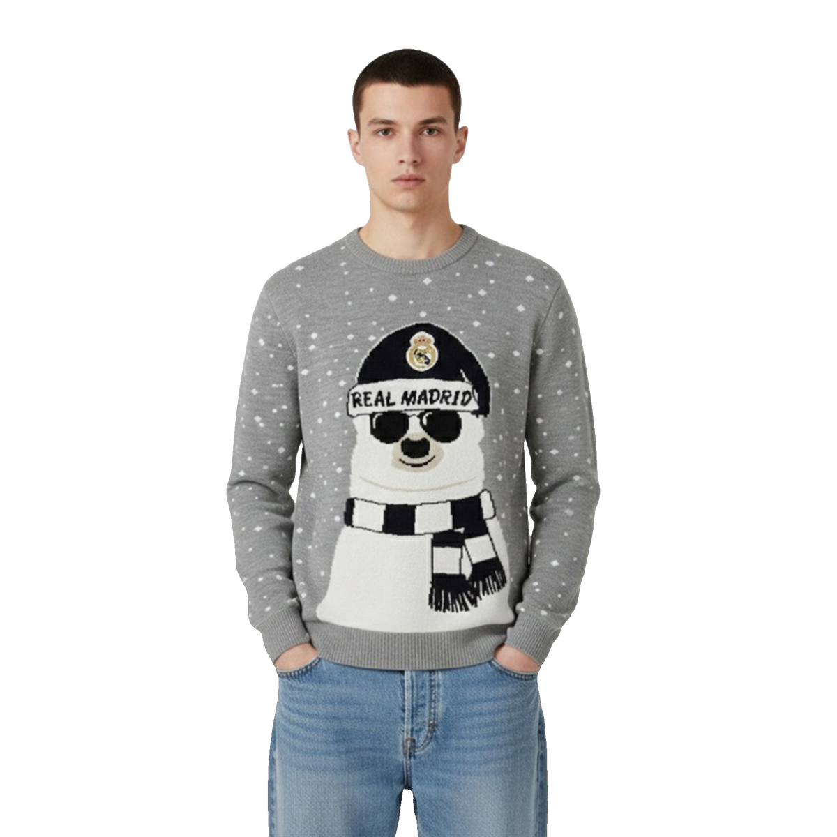 Toni Kroos Grandfather Polar Bear Real Madrid Christmas Ugly Sweater - Moonbestprint