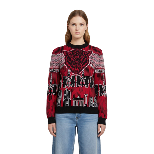Toni Kroos Crazy Bear Christmas Ugly Sweater - Moonbestprint