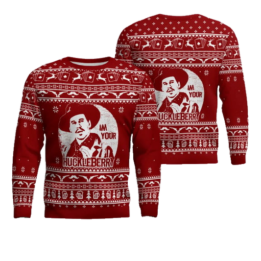 Tombstone Im Your Huckleberry Ugly Christmas Sweater – Moonbestprint