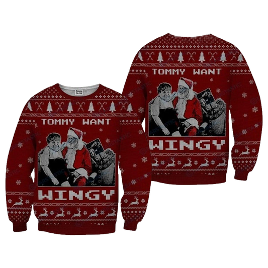 Tommy Want Wingy Tommy Boy Ugly Christmas Sweater – Moonbestprint