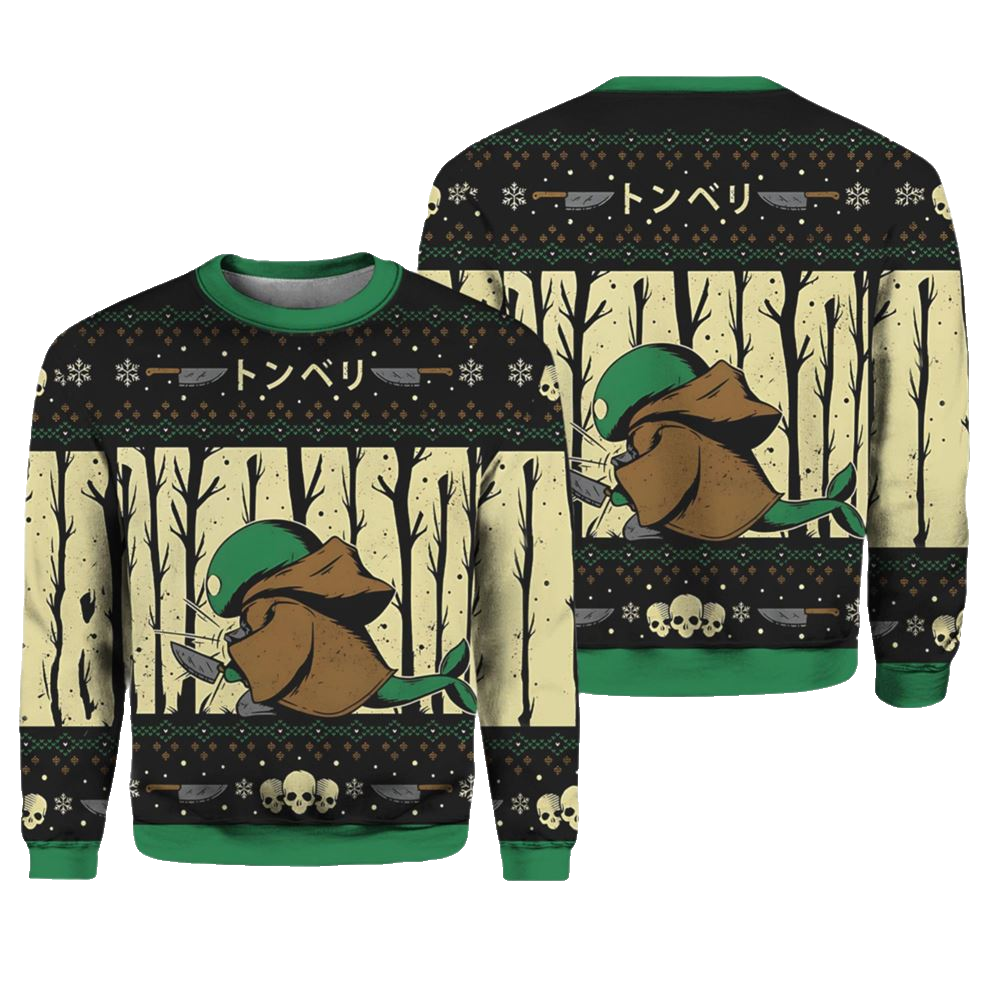 Tonberry Chefs Knife Final Fantasy Ugly Sweater - Moonbestprint