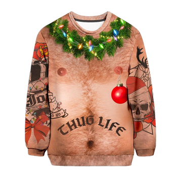 Thug Life Ugly Christmas Sweater - Moonbestprint