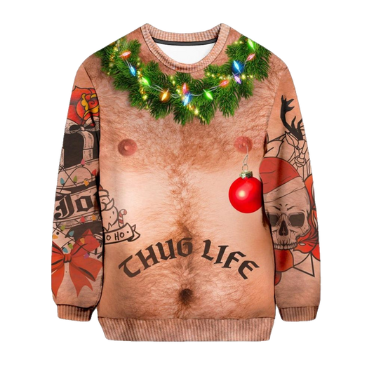 Thug Life Ugly Christmas Sweater - Moonbestprint