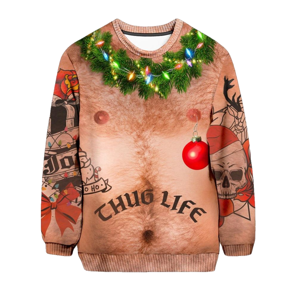 Thug Life Ugly Christmas Sweater - Moonbestprint