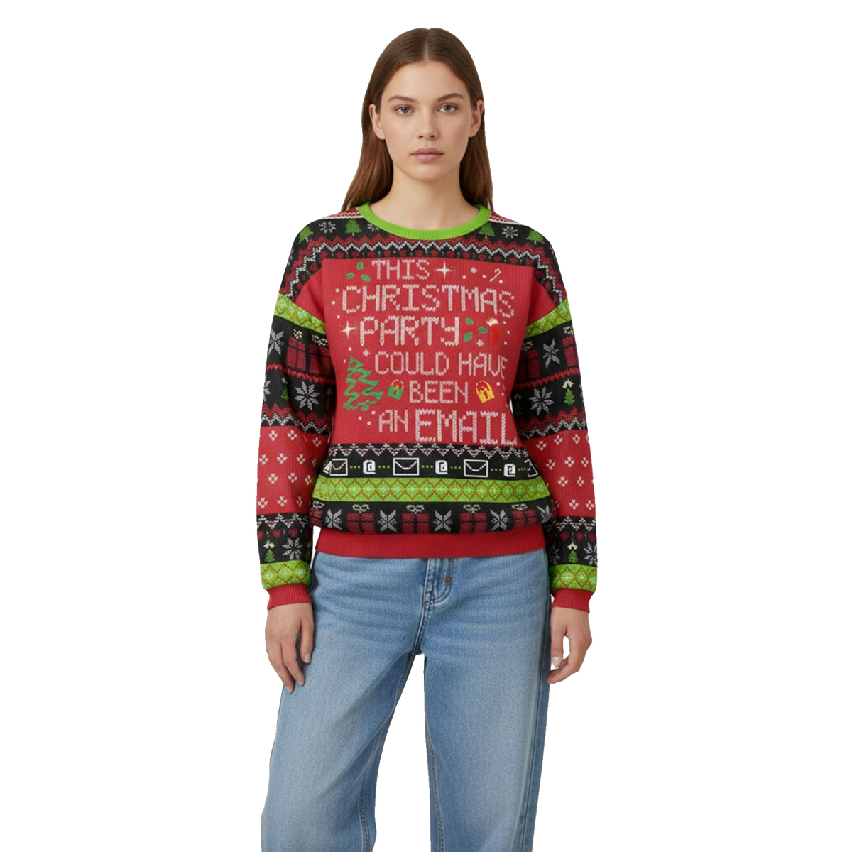 This Party Could Have Been an Email Ugly Christmas Sweater - Moonbestprint