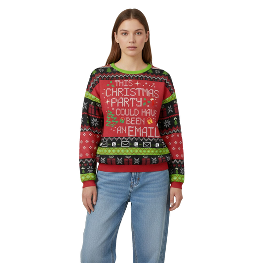 This Party Could Have Been an Email Ugly Christmas Sweater - Moonbestprint