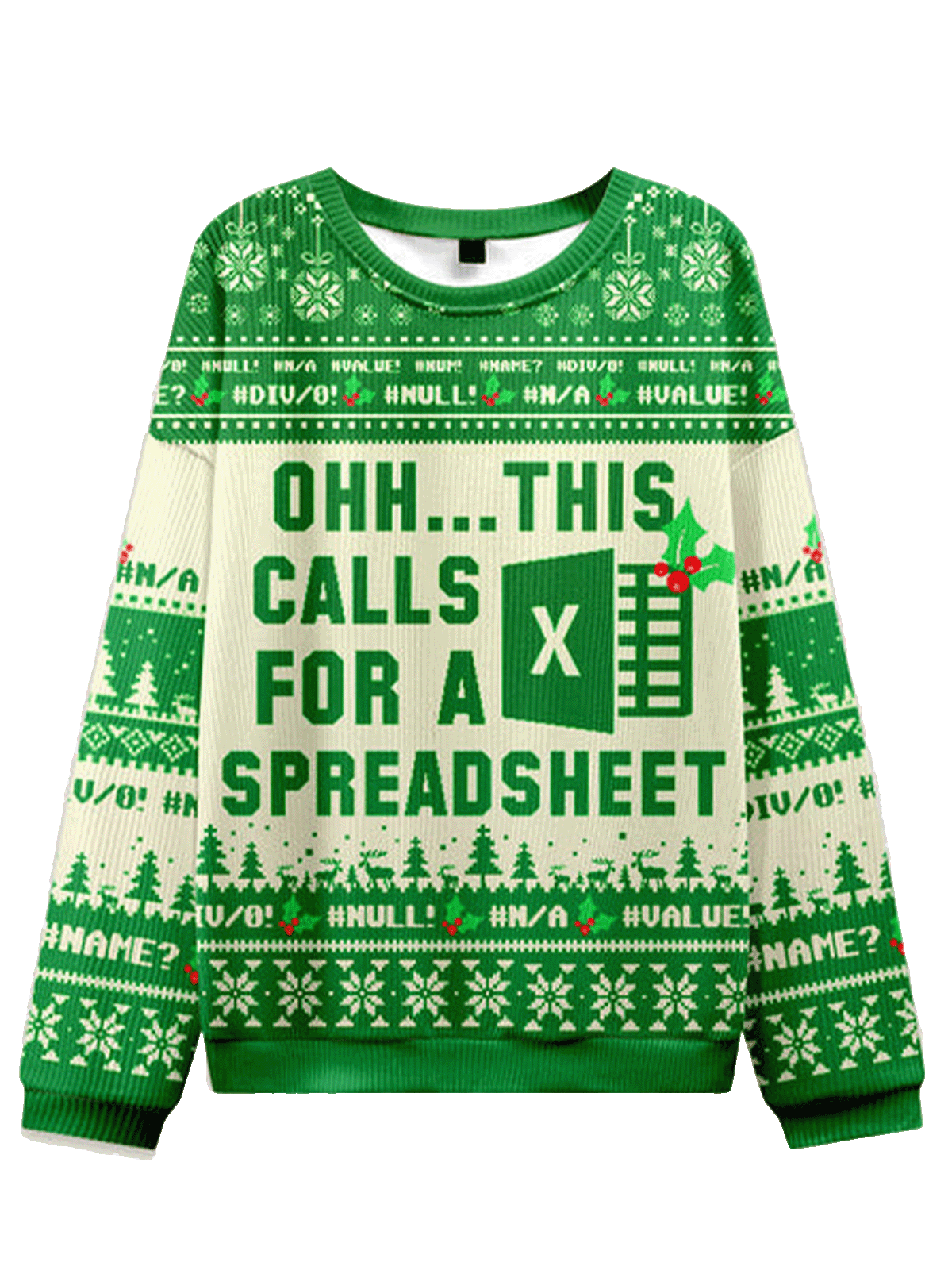This Calls For A Spreadsheet Excel Christmas Ugly Sweater – Moonbestprint
