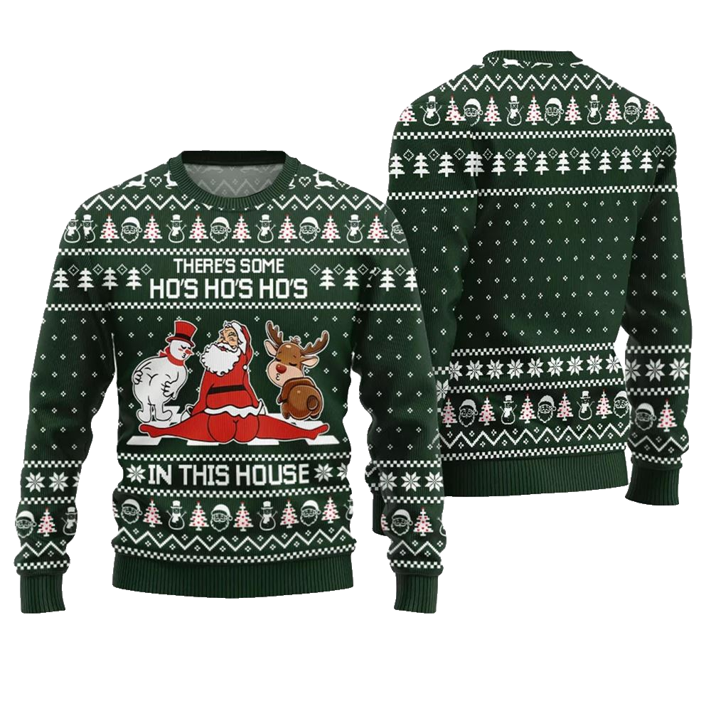 There Some Ho Ho Ho in This House Naughty Xmas Sweater - Moonbestprint