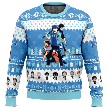 The Trio Blue Exorcist Ugly Christmas Sweater – Moonbestprint