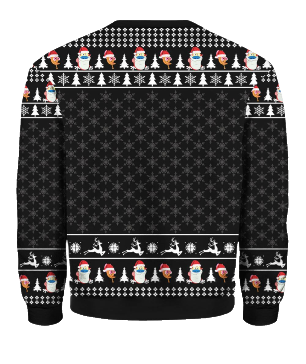 The Ren Stimpy Show Ugly Christmas Sweater - Moonbestprint
