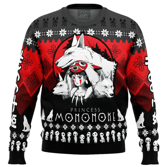 The Pack Princess Mononoke Ugly Christmas Sweater – Moonbestprint