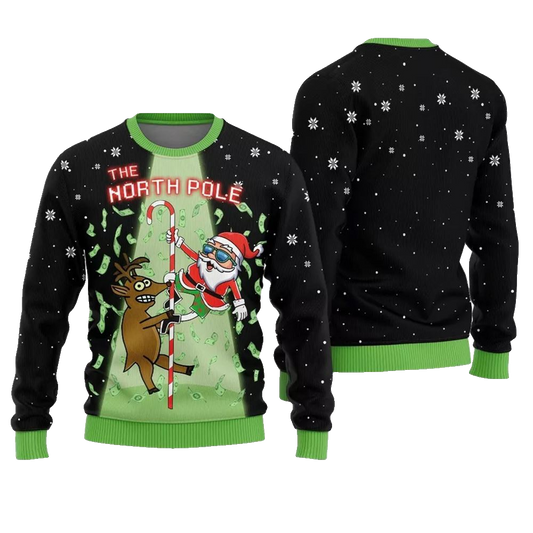 The North Pole Ugly Christmas Sweater - Moonbestprint