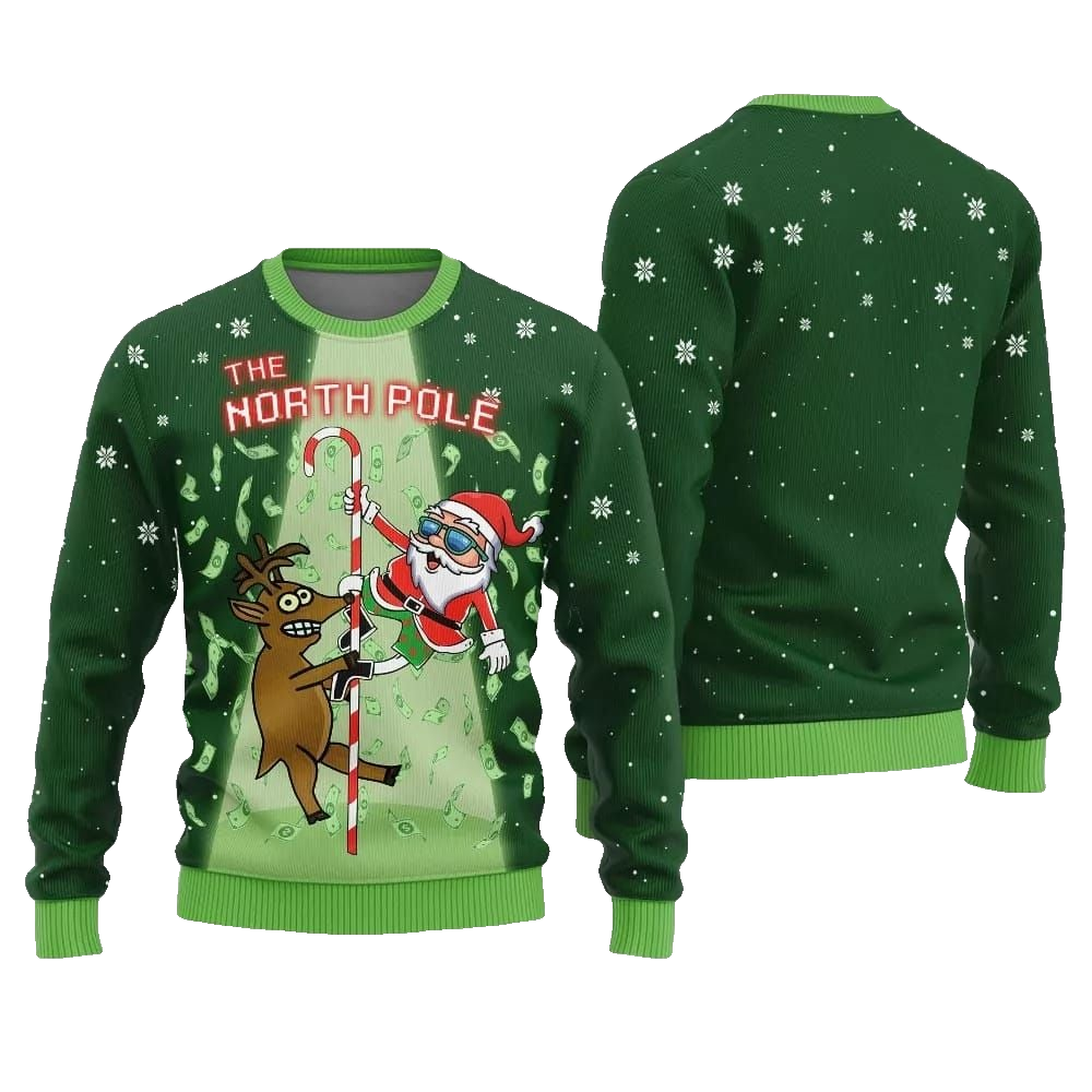 The North Pole Ugly Sweater Christmas 2026 - Moonbestprint