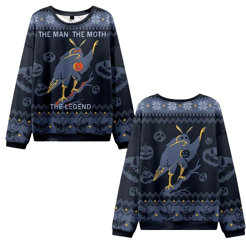 The Man The Moth The Legend Ugly Sweater 2026 Christmas - Moonbestprint