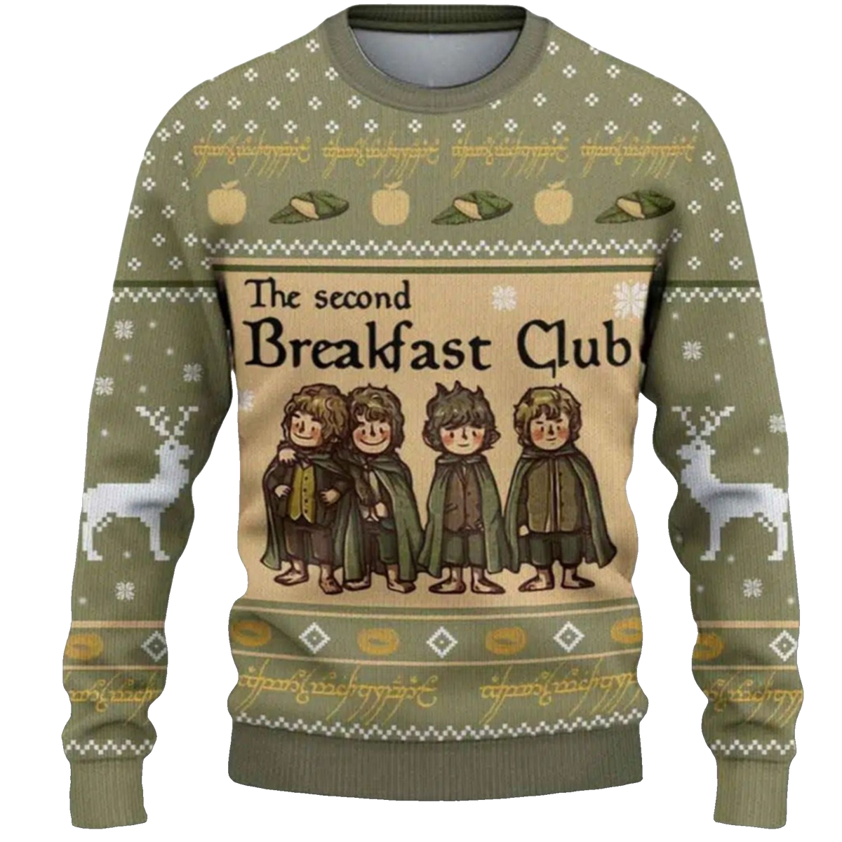 The Lord Of The Rings The Second Breakfast Club Ugly Sweater 2026 Christmas - Moonbestprint