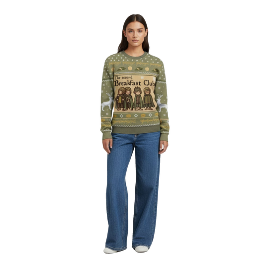 The Lord Of The Rings The Second Breakfast Club Ugly Sweater 2026 Christmas - Moonbestprint