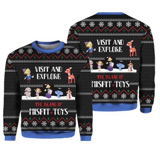 The Island of Misfit Toys Rudolph Christmas Sweater - Moonbestprint