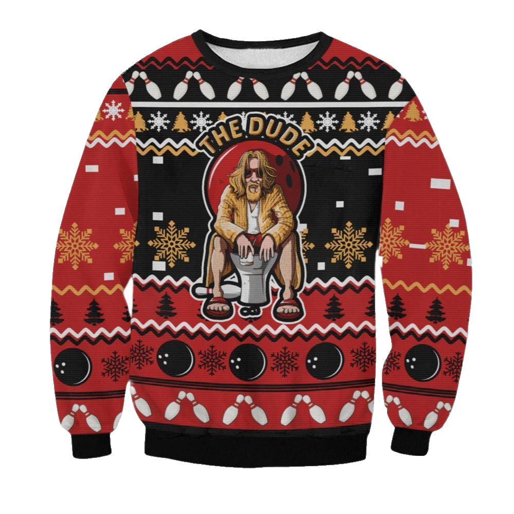 The Big Lebowski Dude Ugly Sweater - Moonbestprint