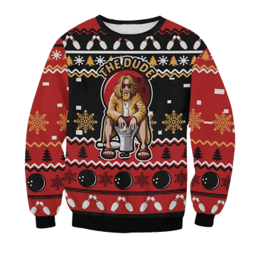 The Big Lebowski Dude Ugly Sweater - Moonbestprint