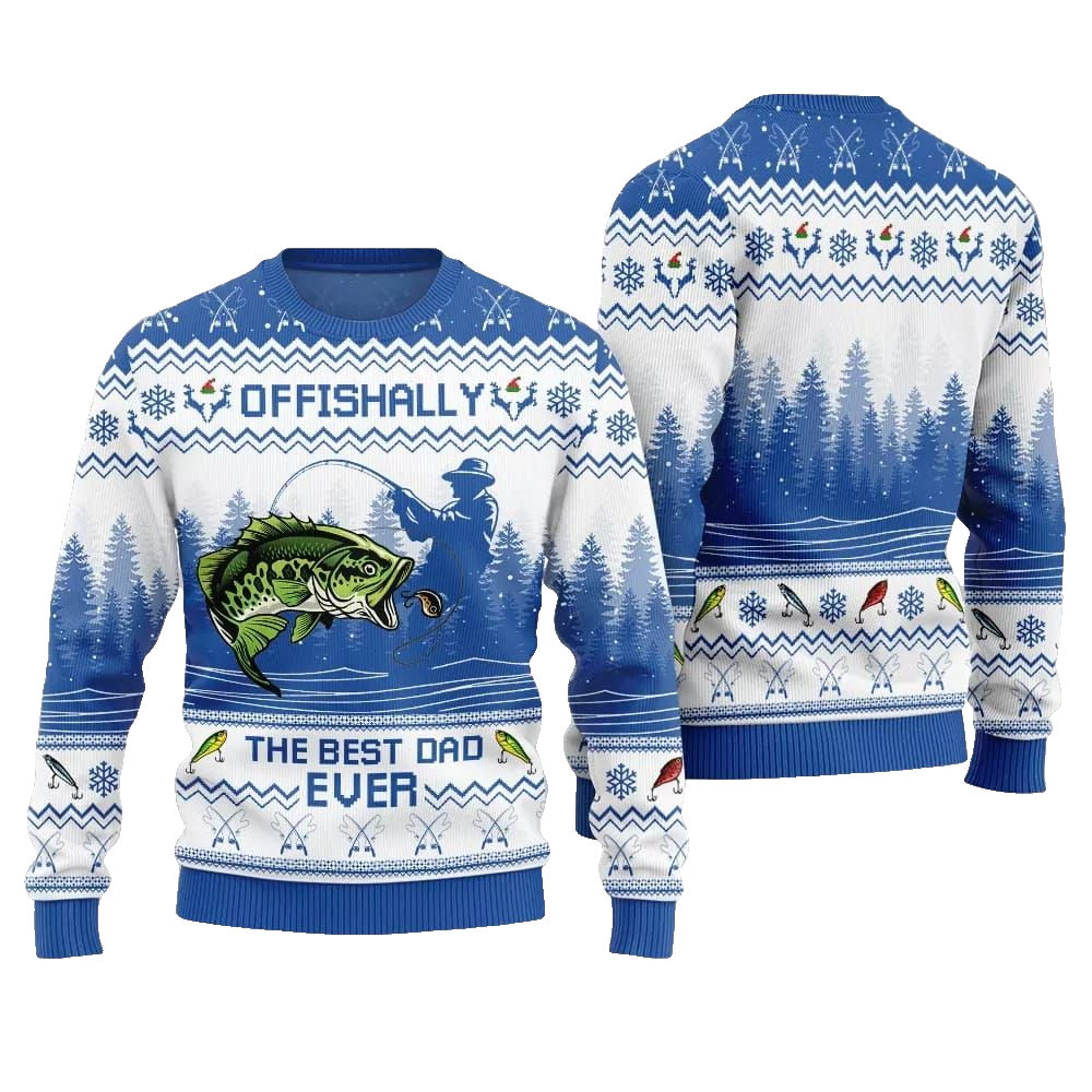 The Best Dad Ever Ugly Sweater Christmas 2026 - Moonbestprint