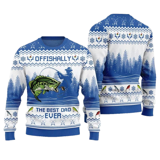 The Best Dad Ever Ugly Sweater Christmas 2026 - Moonbestprint