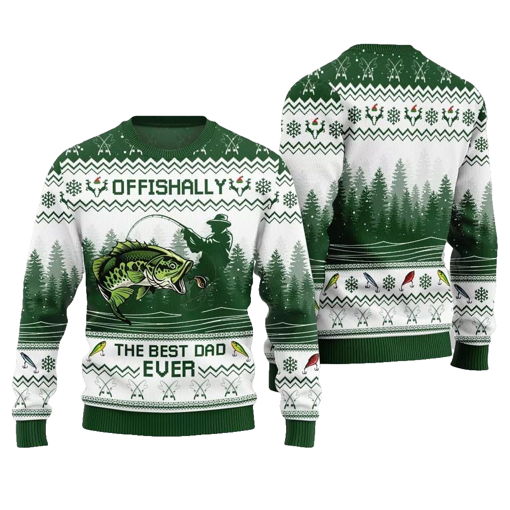 The Best Dad Ever Ugly Sweater Christmas 2026 - Moonbestprint
