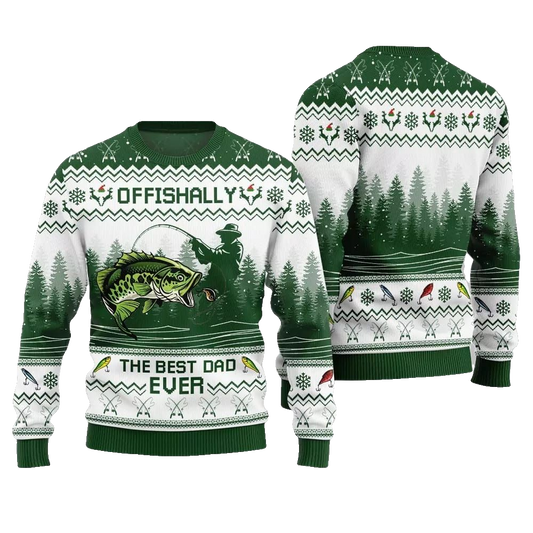 The Best Dad Ever Ugly Sweater Christmas 2026 - Moonbestprint